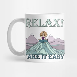 Meditation. Yoga class. Relax Mug